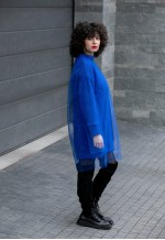 Royal Avantgarde Winter Oversized Jumper Dress with Tulle