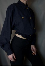 Dark blue shirt/bomber